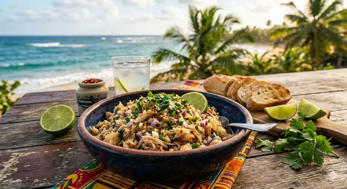Guadeloupean Salted Cod Chiktay (Chiktay Mori)